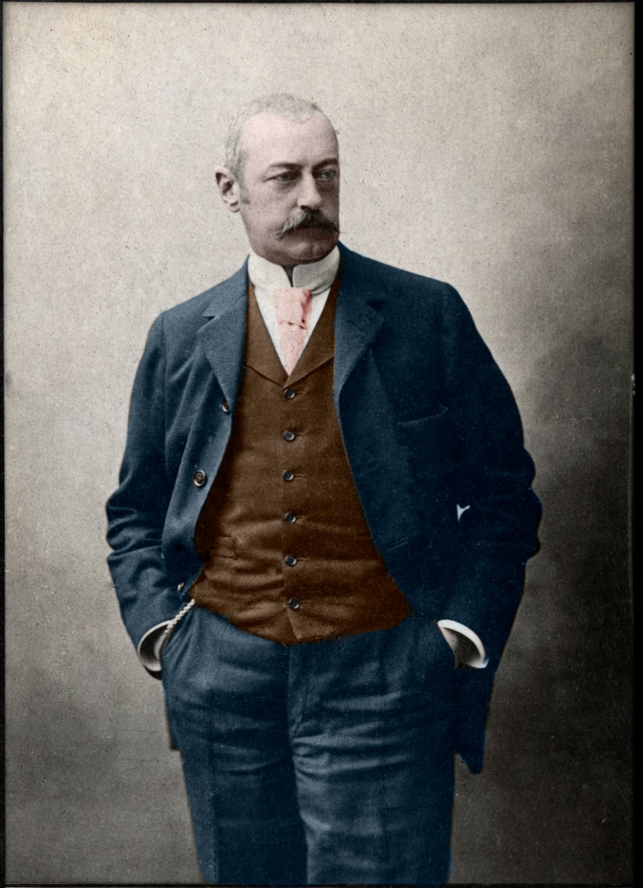 Retrato de Pierre Waldeck Rousseau (1846-1904), estadista francês. de French Photographer