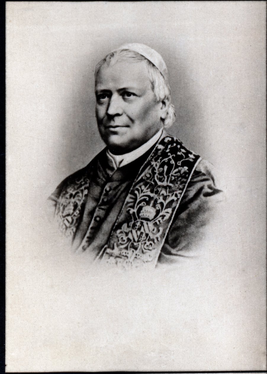 Retrato do Papa Pio IX (Pie IX) (1792-1878). de French Photographer