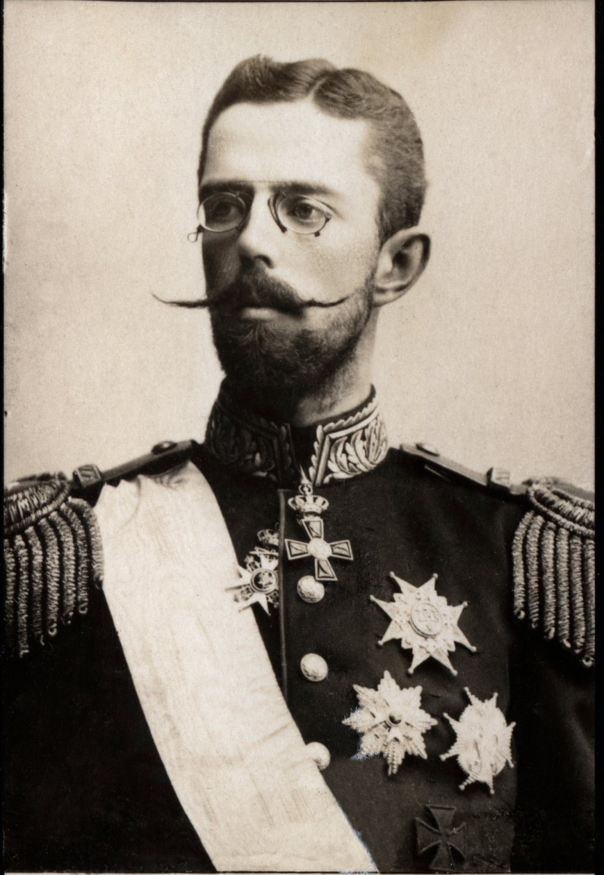 Retrato do príncipe Gustaf da Suécia (1858-1950). de French Photographer