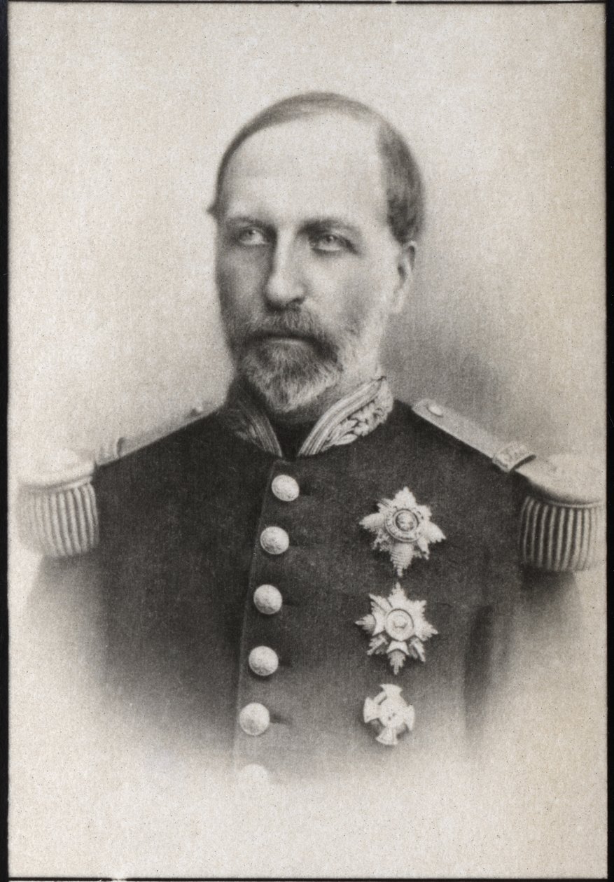 Retrato do príncipe Philippe da Bélgica (1837-1905) de French Photographer