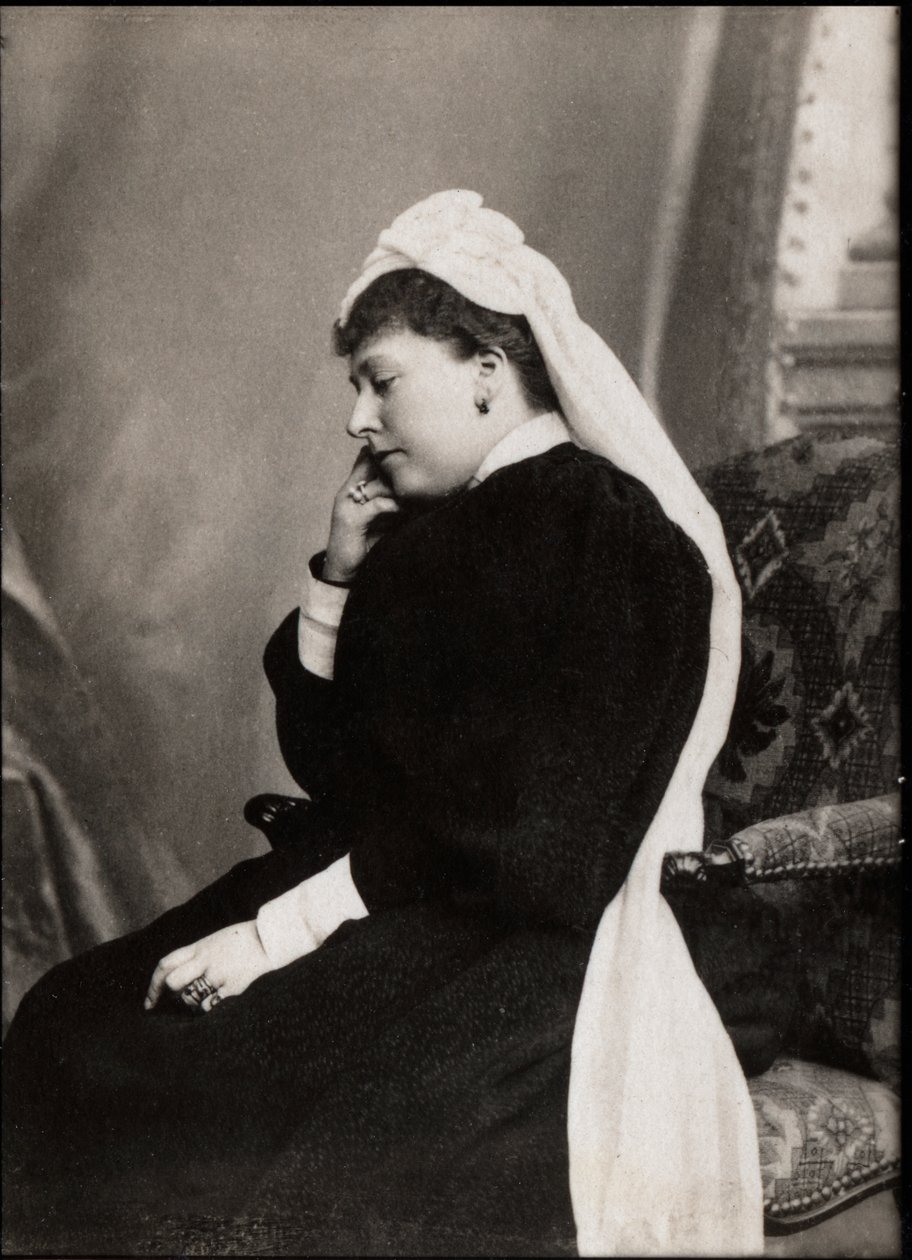 Retrato da princesa Beatrice do Reino Unido (1857-1944). de French Photographer