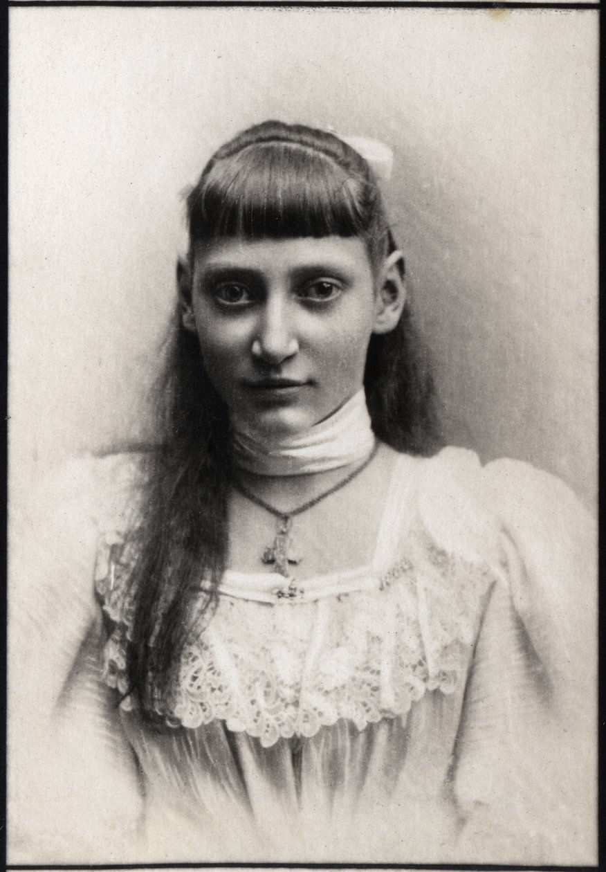 Retrato da princesa Thyra da Dinamarca (1880-1945). de French Photographer