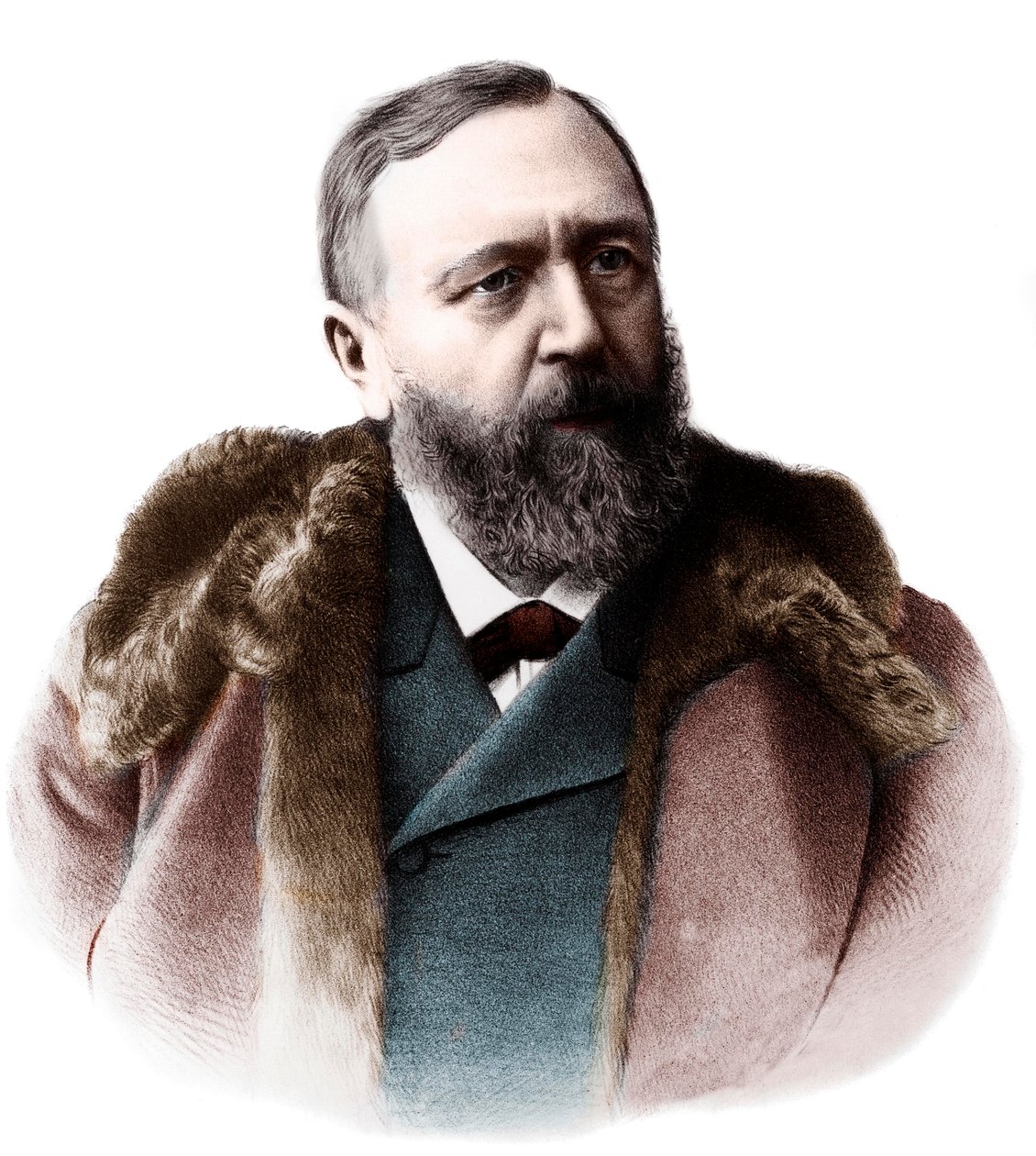 Retrato de Richard von Krafft Ebing (1840-1902), neuropsiquiatra alemão. de French Photographer