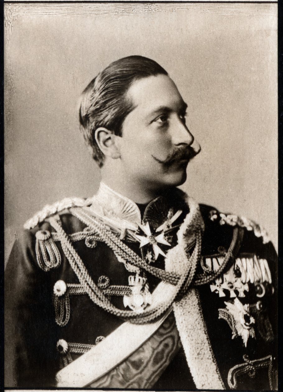 Retrato de Guilherme II (1859-1941), imperador alemão. de French Photographer