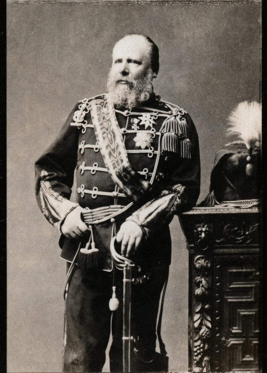 Retrato de Guilherme III dos Países Baixos (1817-1890), Rei dos Países Baixos. de French Photographer