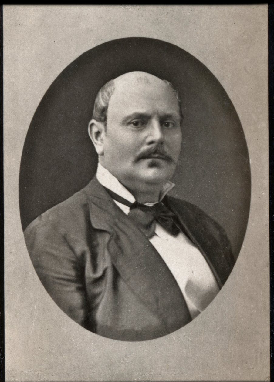 Retrato de Xavier de Montepin (1823-1902), escritor francês. de French Photographer