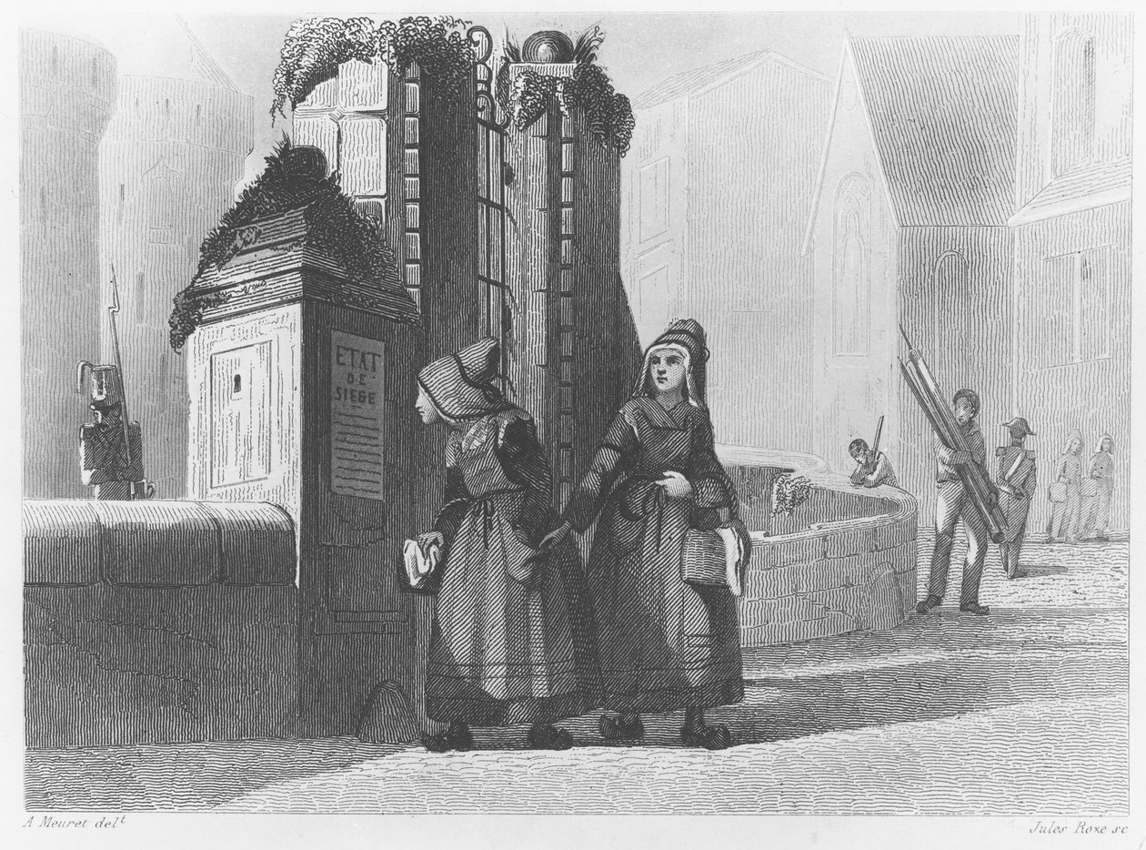 Chegada da duquesa de Berry em Nantes, 1820 de French School