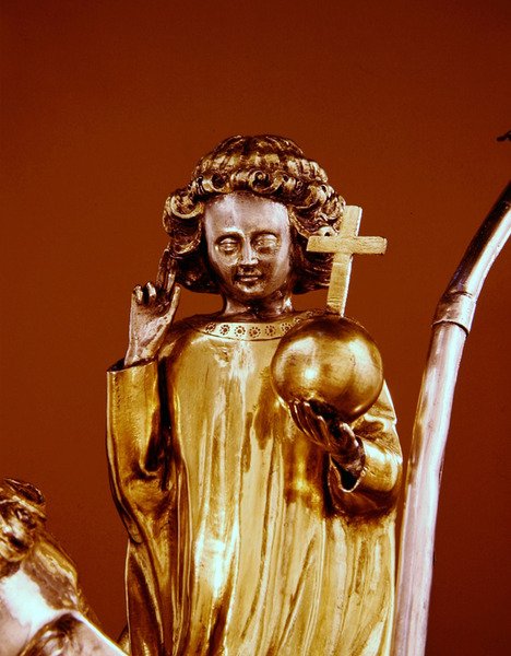 Christ Child (prata com pacote dourado) de French School