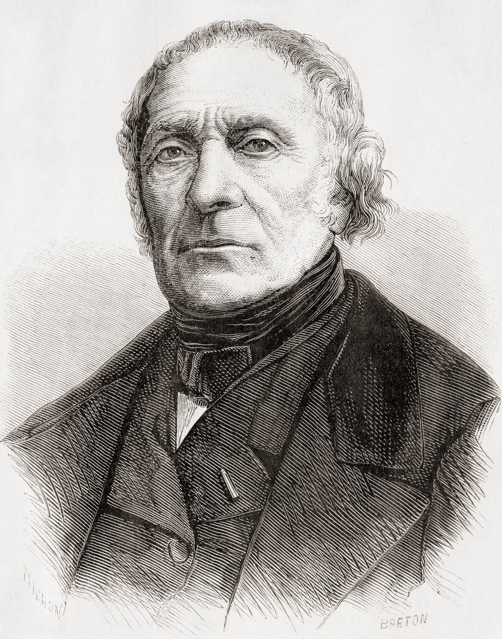 François Pierre Guillaume Guizot, da LUnivers Illustré, publicou 1866 de French School