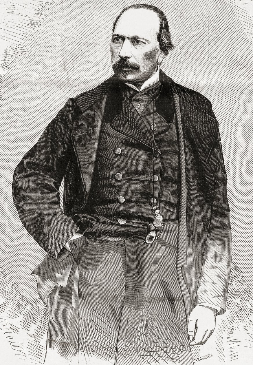 François Ponsard, de LUnivers Illustré, 1866 de French School