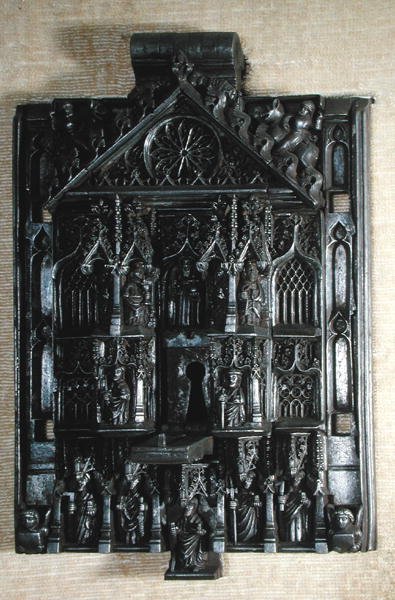 Ferrolho decorado com os doze apóstolos (metal) de French School