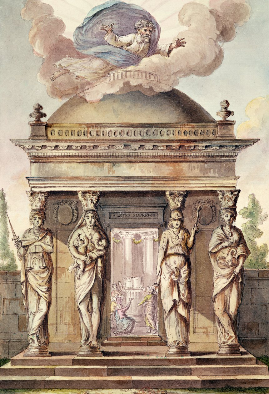 Hommage to the Eternal (gravura a cores) de French School