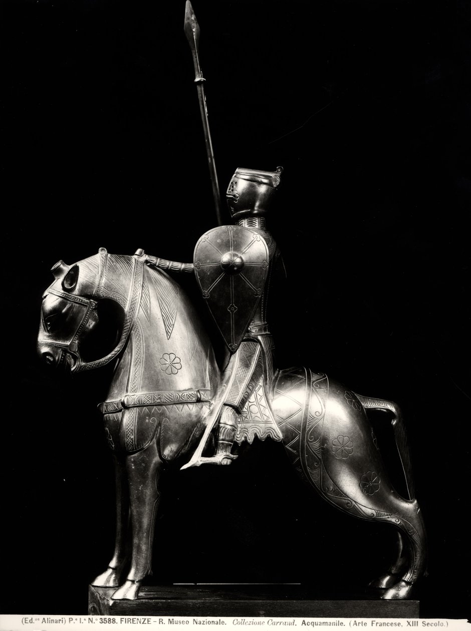Cavaleiro aquamanile (cobre) de French School