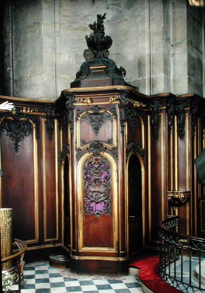 Estilo Louis XV confessional de French School
