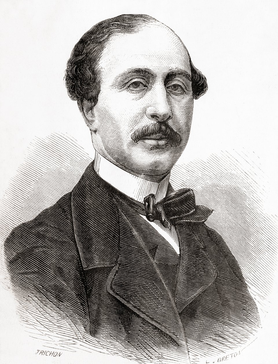 Lucien-Anatole Prévost-Paradol, da LUnivers Illustré, publicado em 1866 de French School