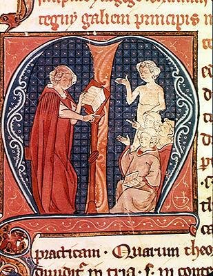 Ms 1003 f.1 Os Ensinamentos dos Médicos, de Oeuvres de Galien de Claudius Galenus (c.130-c.201) de French School