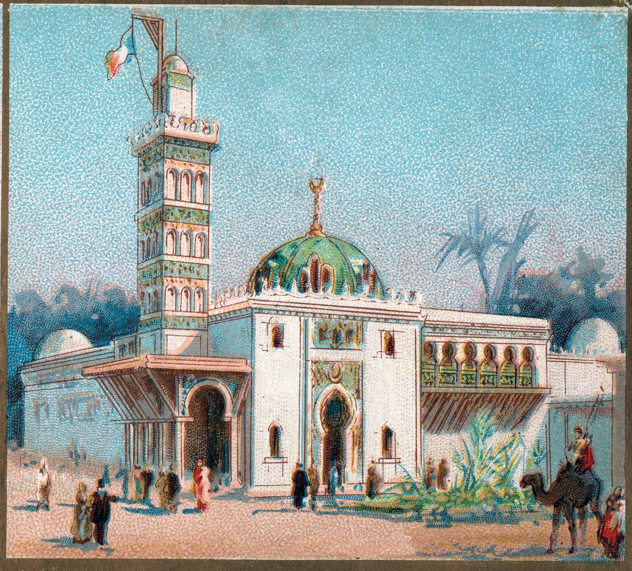 Paris. Exposição Universal de 1889: a mesquita árabe. de French School