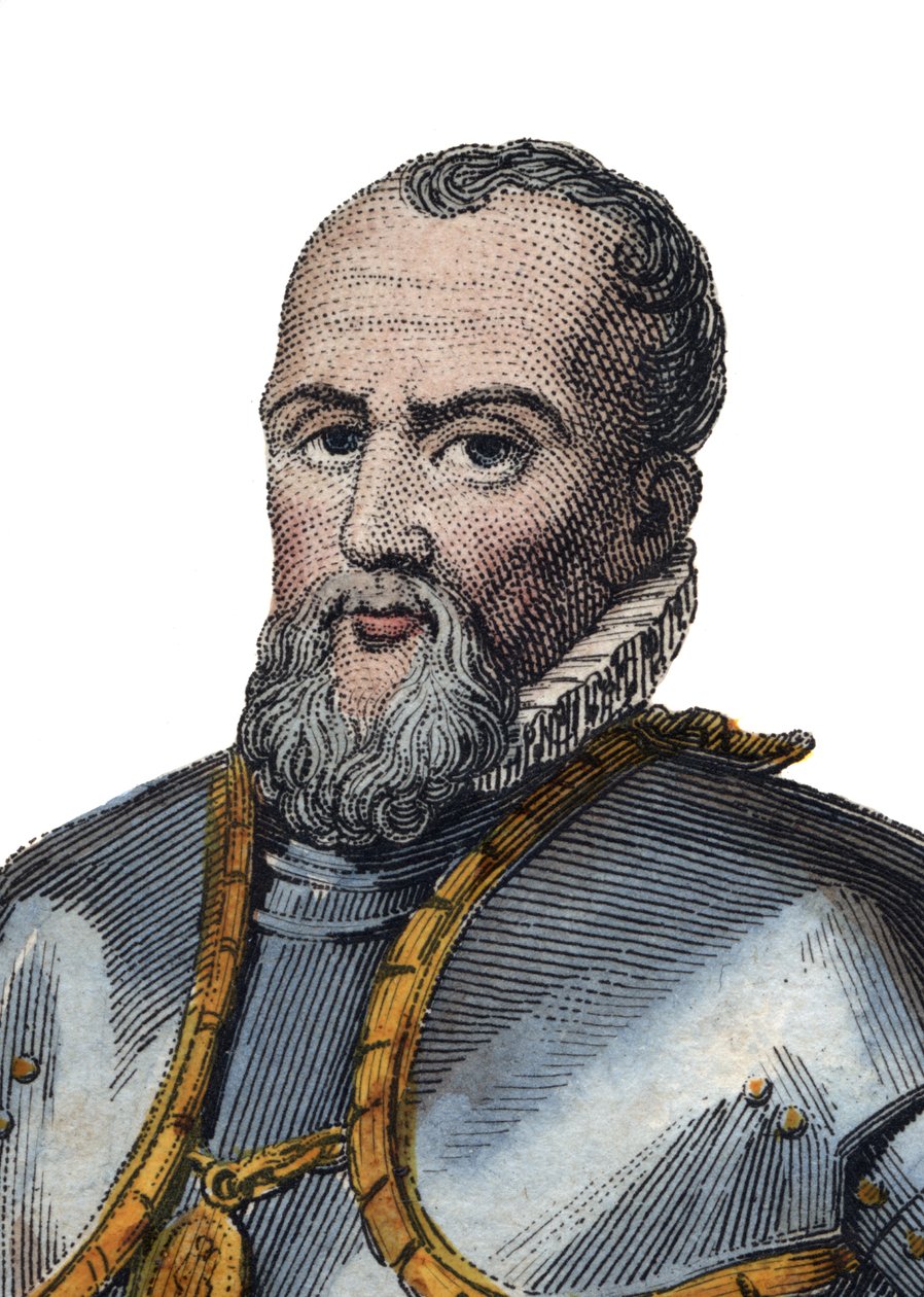 Retrato de Anne de Montmorency, duque de Montmorency (1492-1567), soldado francês, estadista e diplomata. de French School