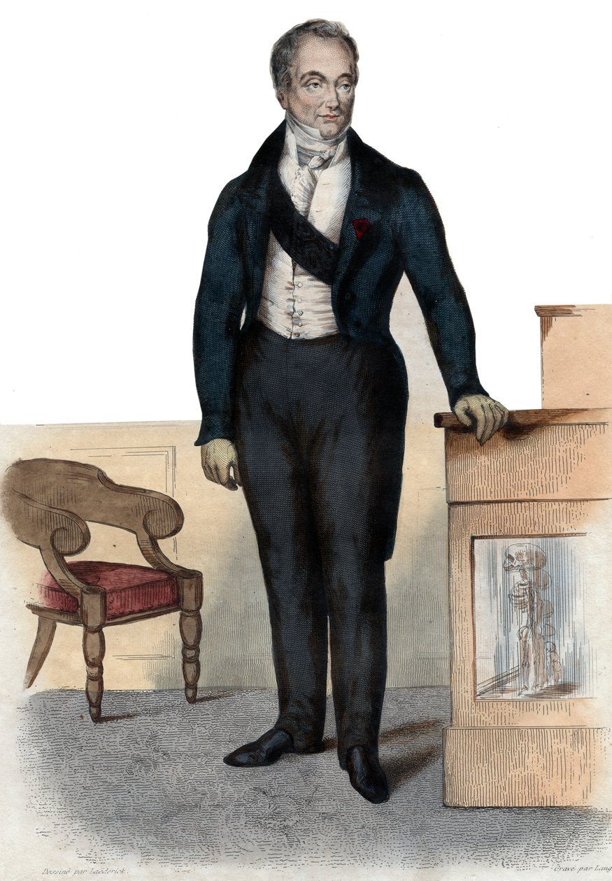Retrato do barão Guillaume Dupuytren (1777-1835), anatomista francês e cirurgião militar. de French School