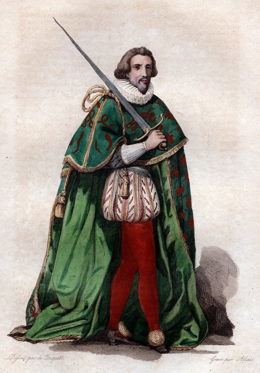 Retrato de François de Bonne, duque de Lesdiguieres (1543-1626), soldado francês e condestável da França. de French School