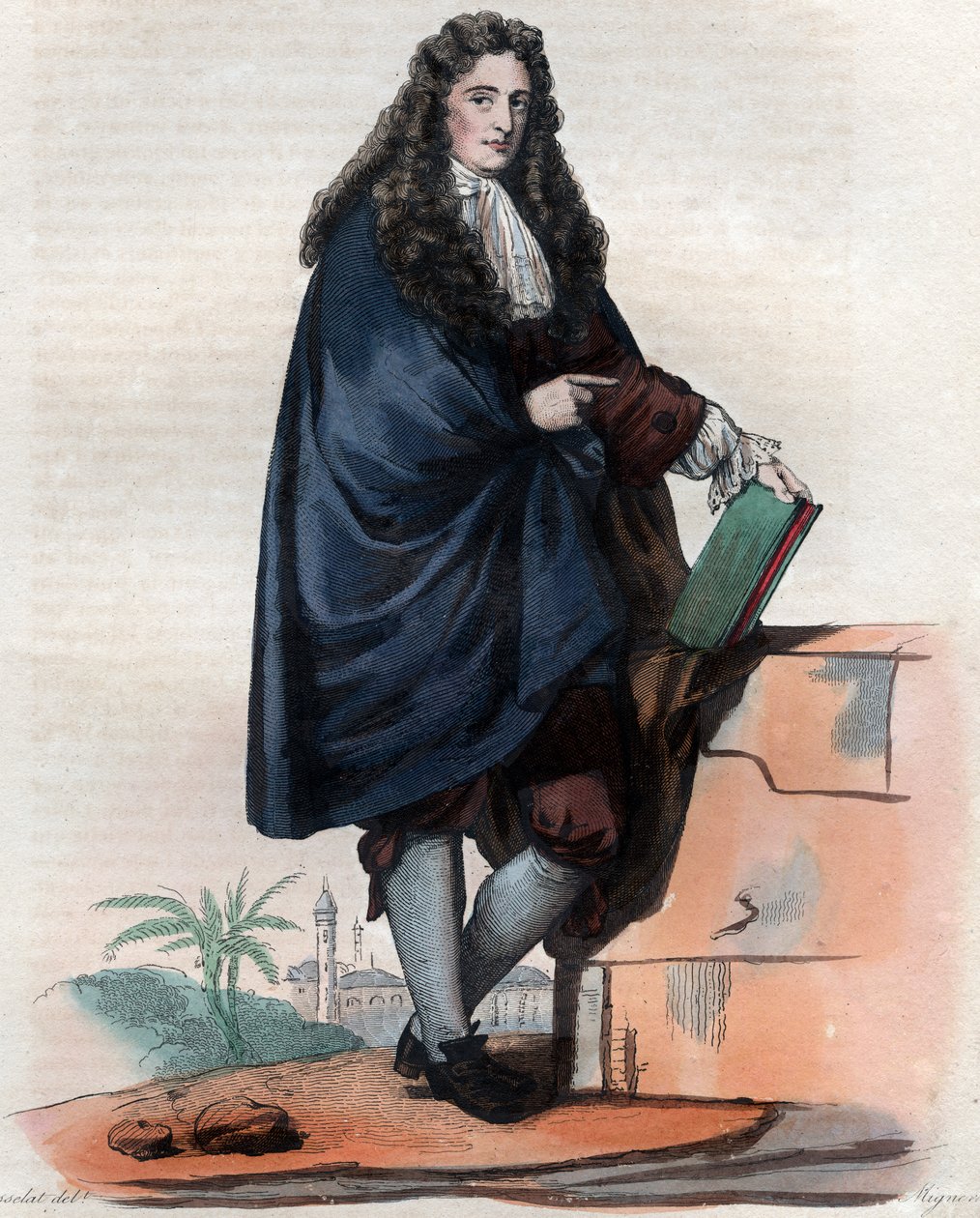 Retrato de Jean Chardin (1643-1713), joalheiro e viajante francês. de French School