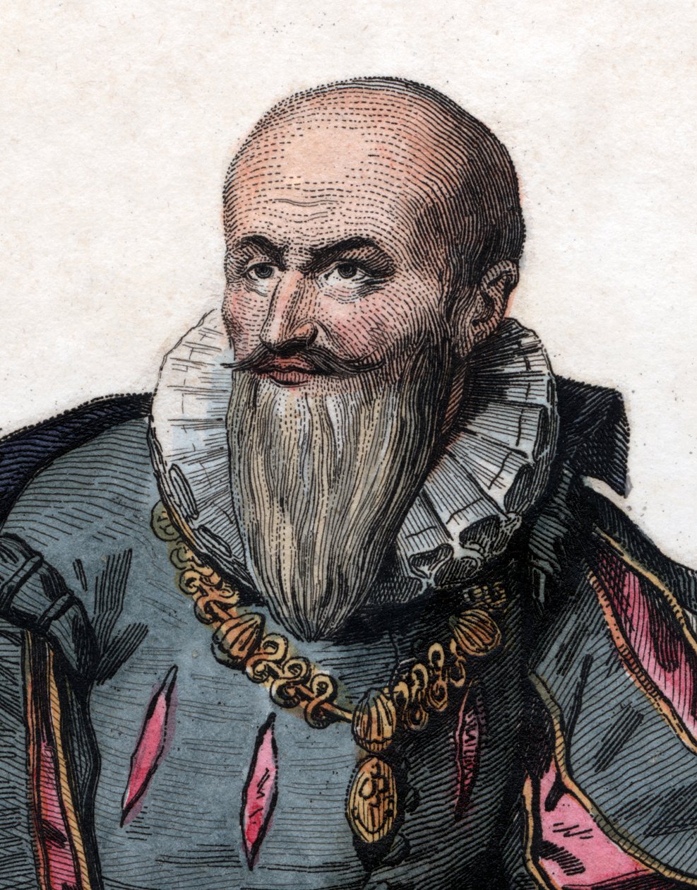 Retrato de Maximilien de Bethune, Duque de Sully (1559-1641), soldado e ministro francês. de French School