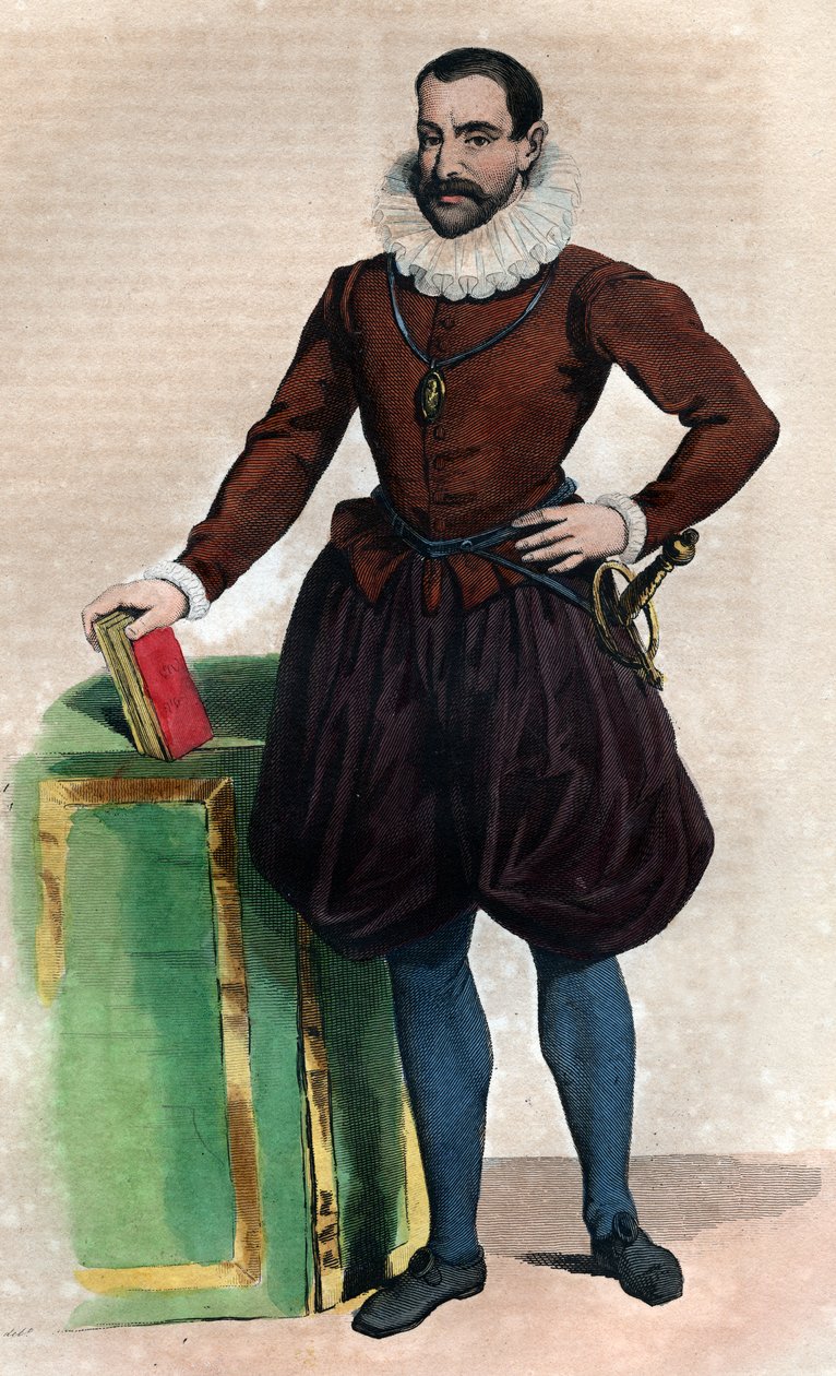 Retrato de Philippe Duplessis Mornay (1549-1623), senhor de Plessis Marly, escritor protestante francês. de French School