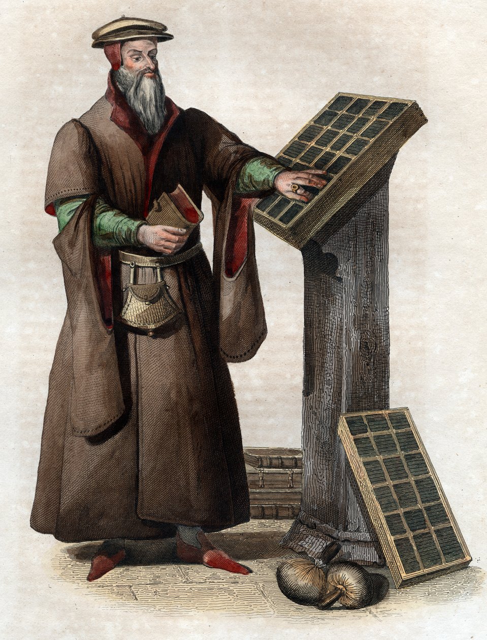 Retrato de Robert I Estienne (Robert Stephens) (1503-1559), impressor francês. de French School