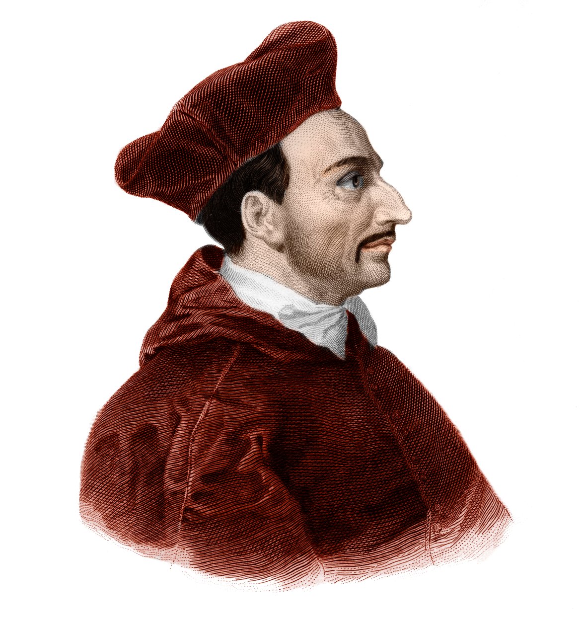 Retrato do arcebispo cardeal de Saint Charles Borromee (1538-1584). de French School