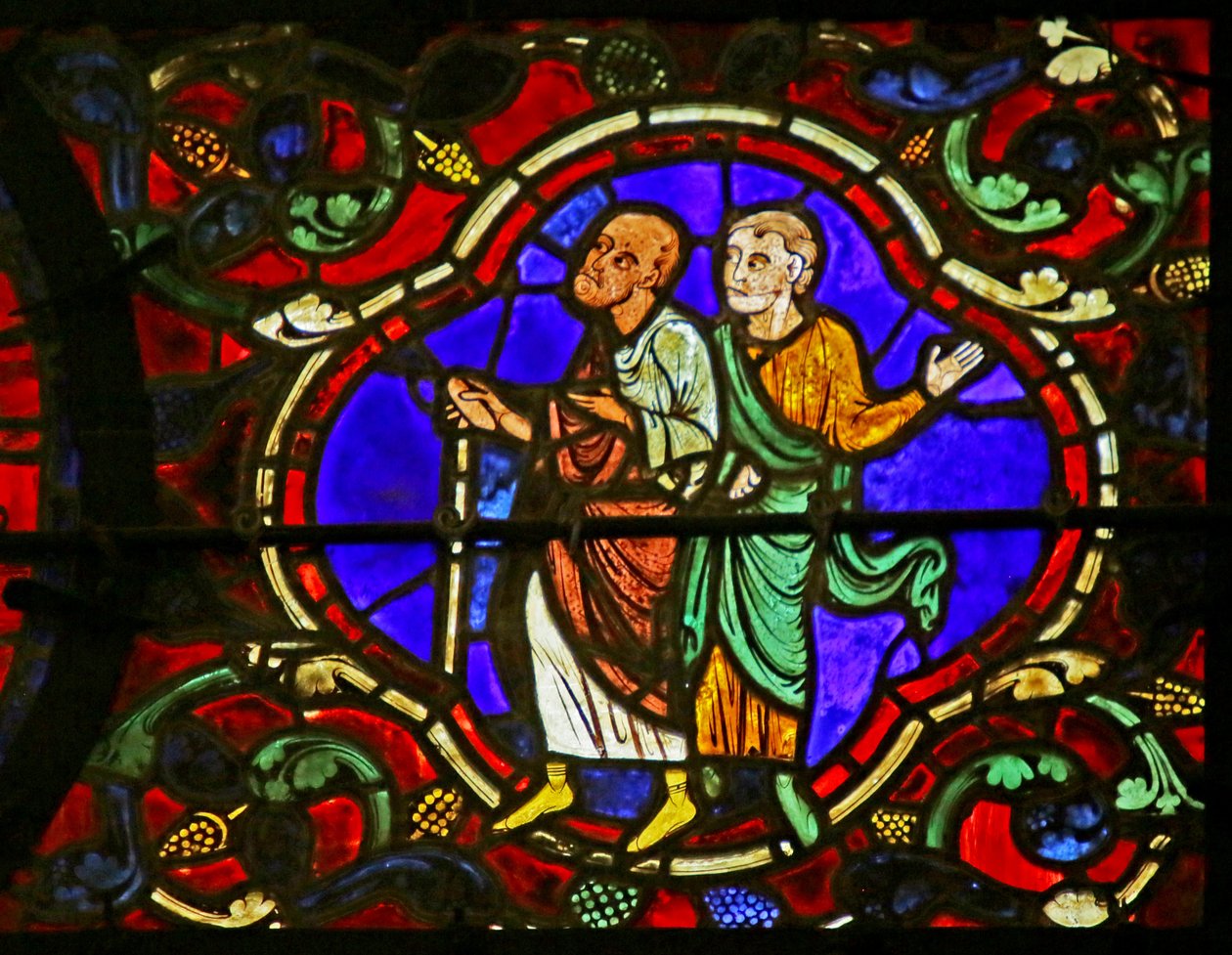 Cena da vida de St. Martin, Catedral de Chartres de French School
