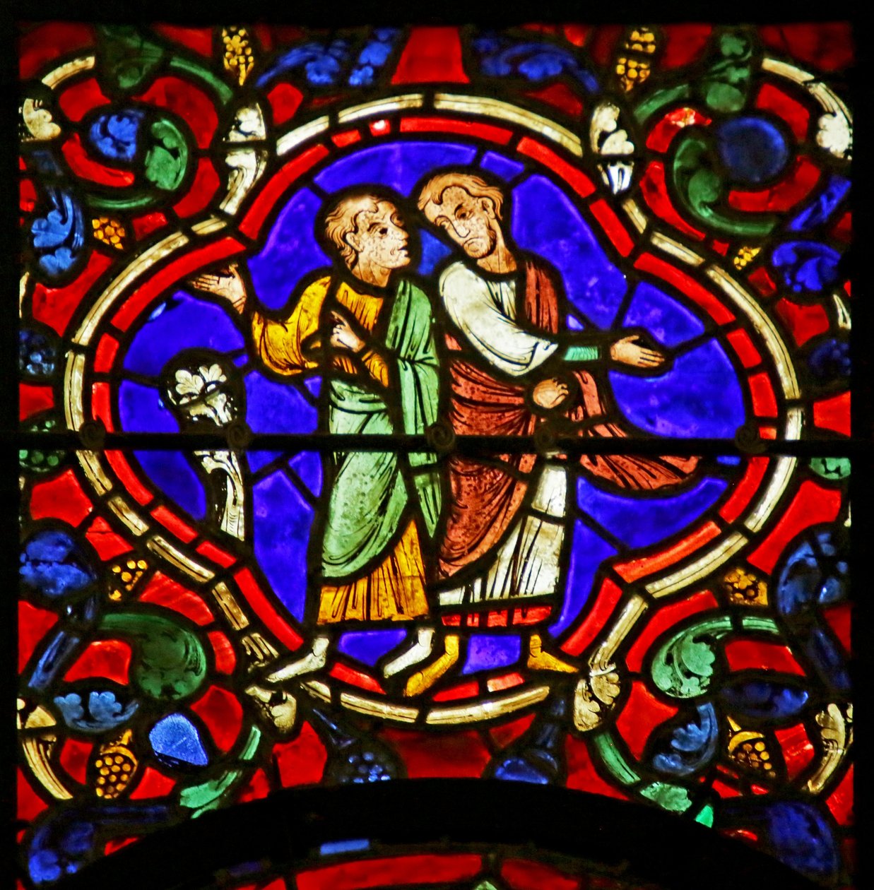 Cena da vida de St. Martin, Catedral de Chartres de French School