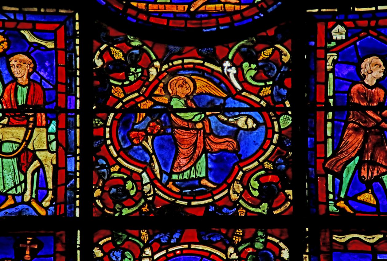 Cena da vida de St. Martin, Catedral de Chartres de French School