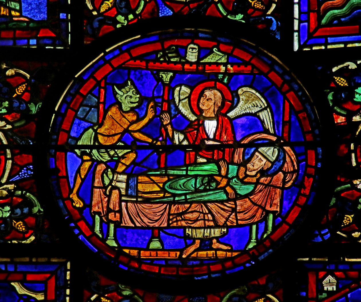Cena da vida de St. Martin, Catedral de Chartres de French School