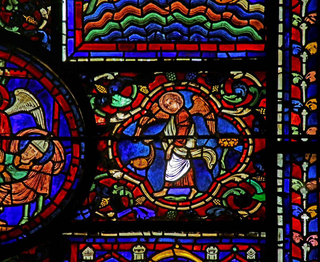 Cena da vida de St. Martin, Catedral de Chartres de French School