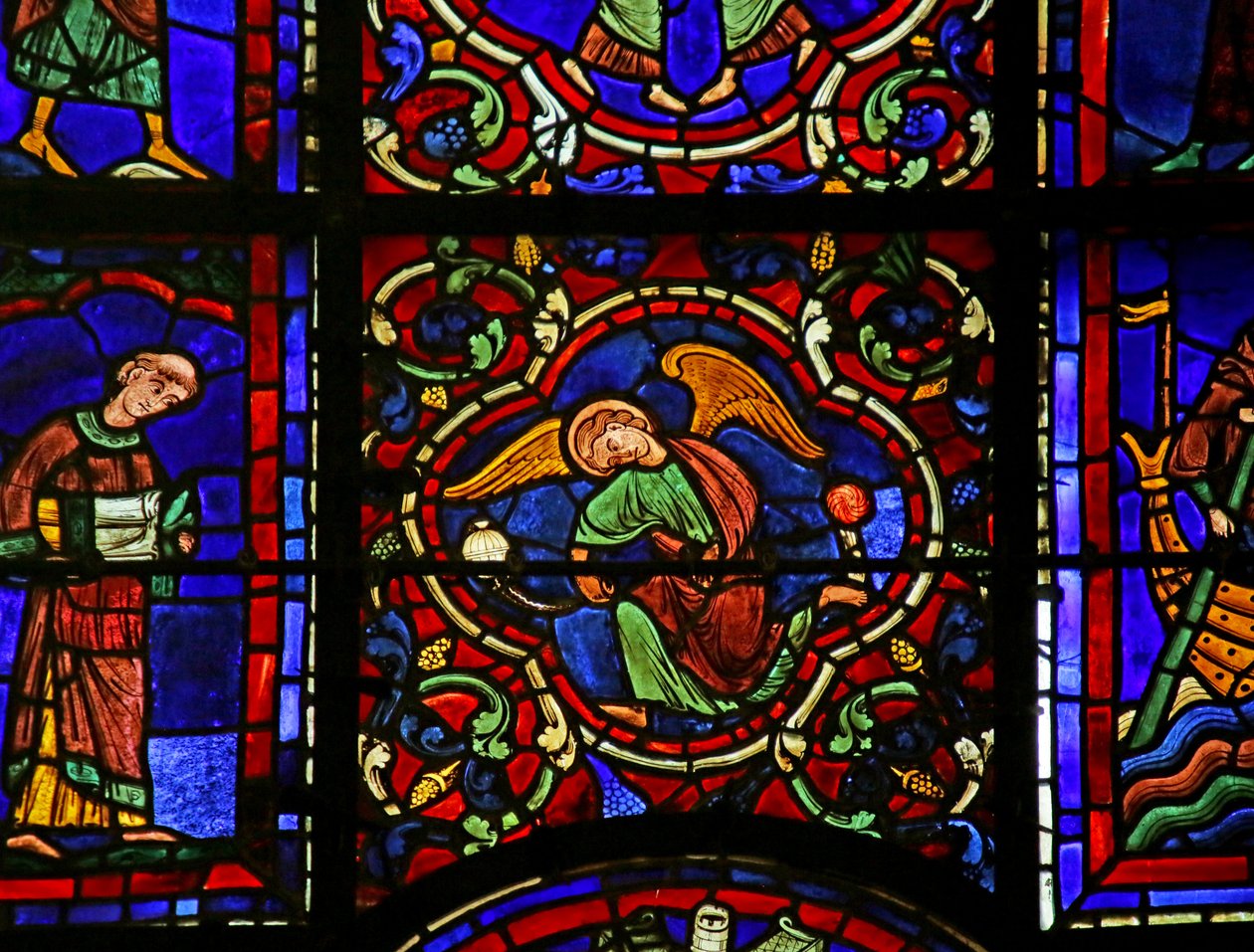 Cena da vida de St. Martin, Catedral de Chartres de French School