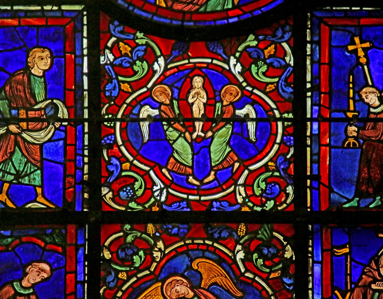 Cena da vida de St. Martin, Catedral de Chartres de French School
