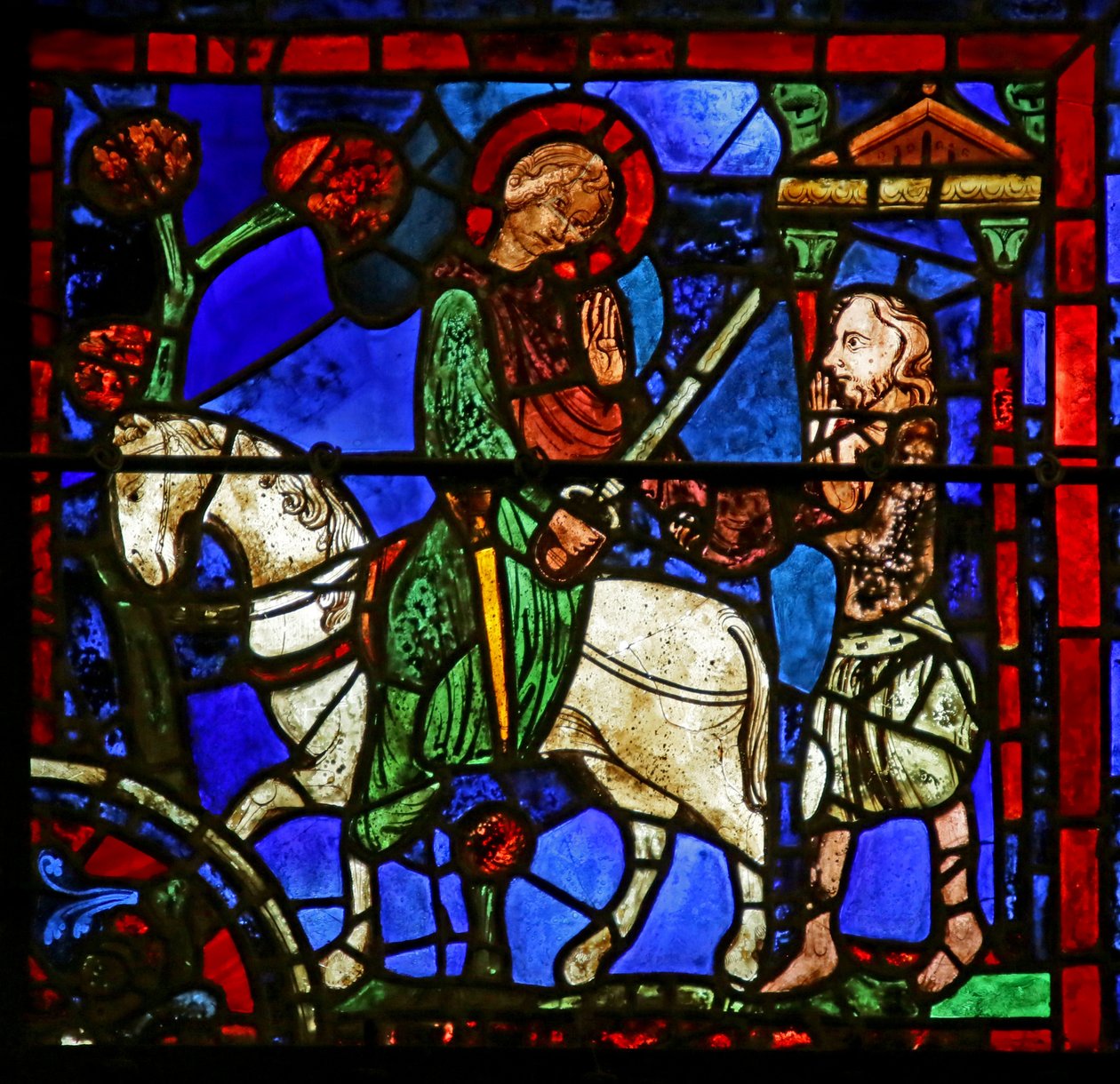 Cena da vida de St. Martin, Catedral de Chartres de French School