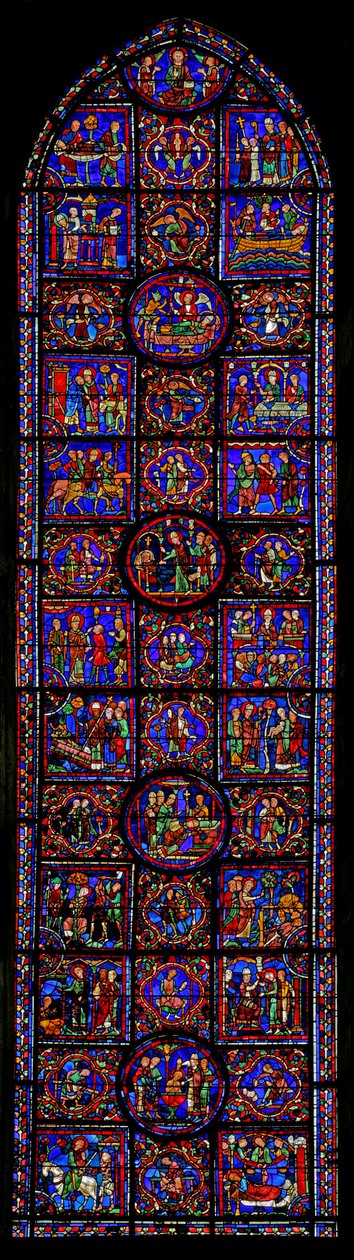 Cena da vida de St. Martin, Catedral de Chartres de French School