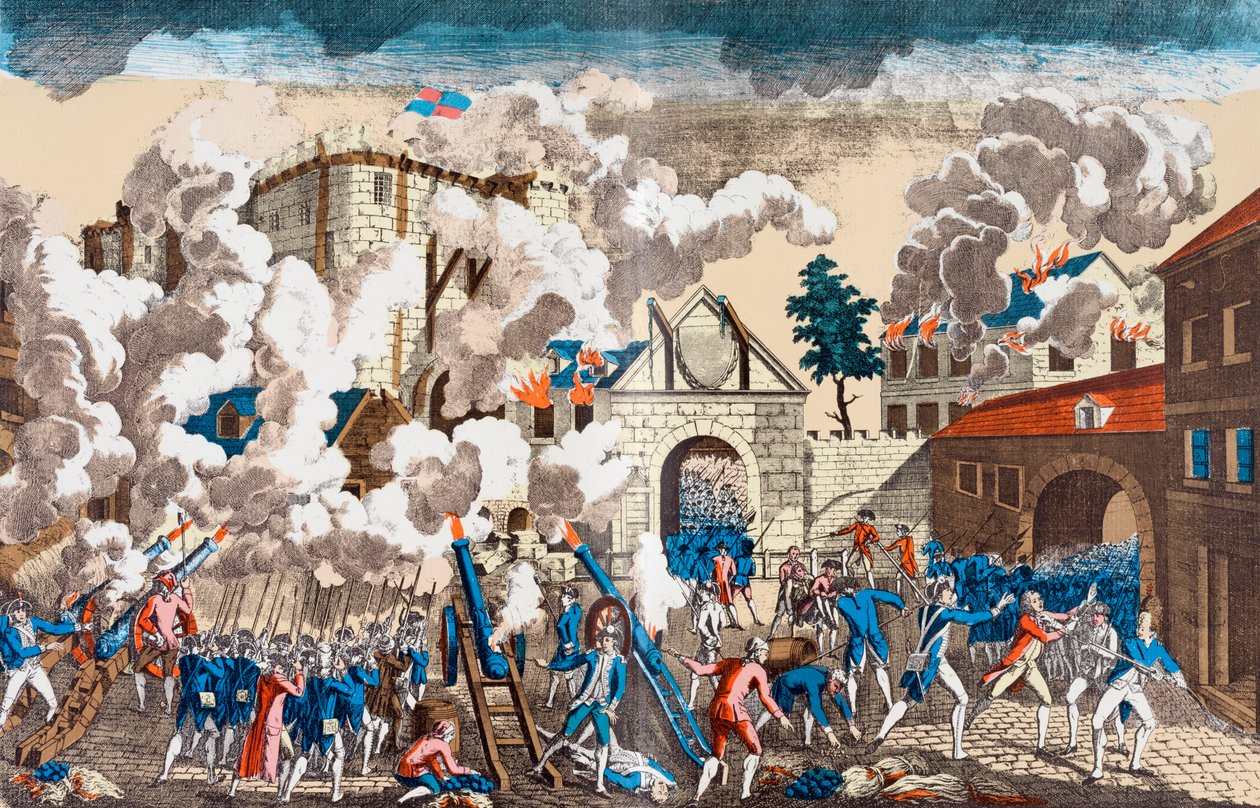 O assalto da Bastilha, 14 de julho de 1789 de French School