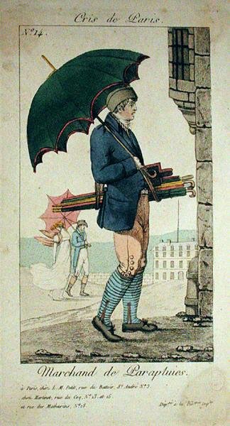 The Umbrella Seller, número 14 da série The Cries of Paris de French School