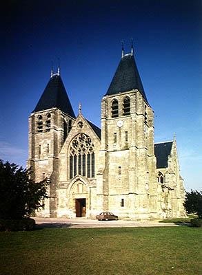 Vista da igreja de French School