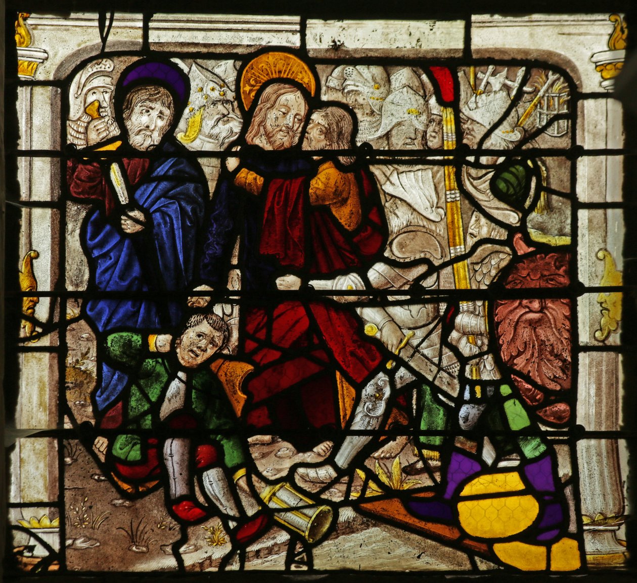Janela retratando Judas Betrayal de French School