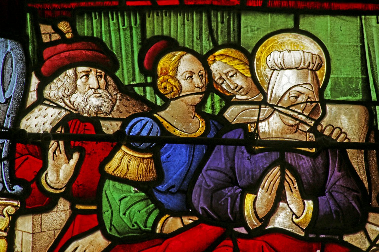 Janela retratando o nascimento de São João Batista de French School