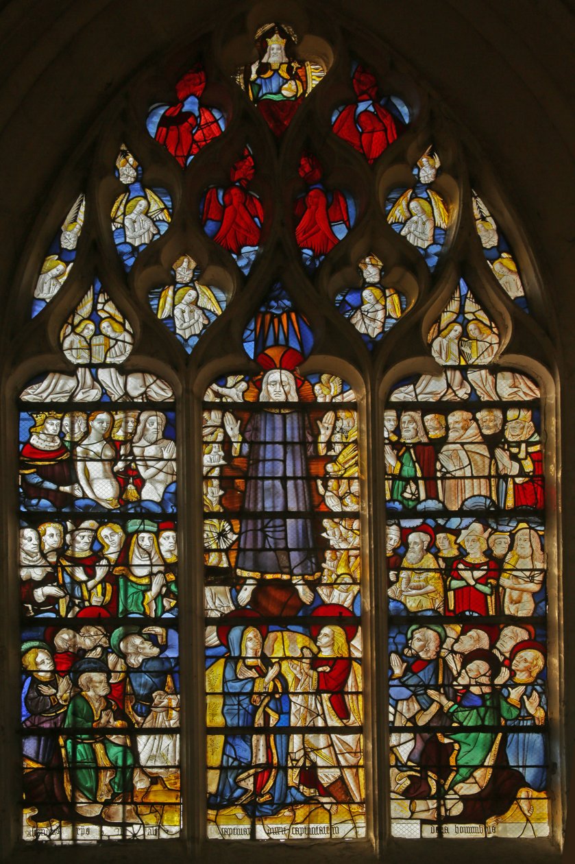 Janela retratando a segunda vinda de Cristo de French School