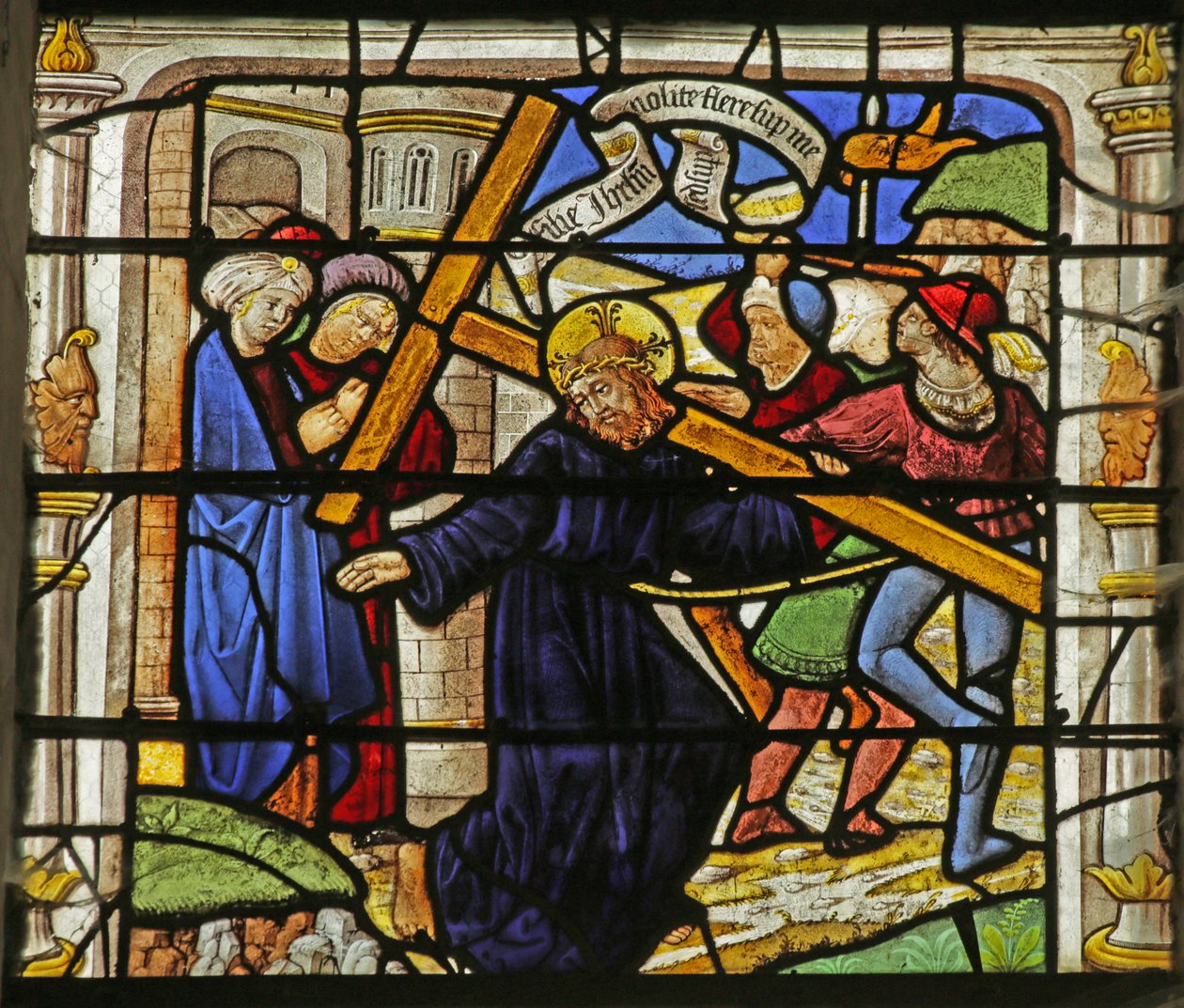 Janela retratando a Via Crucis de French School