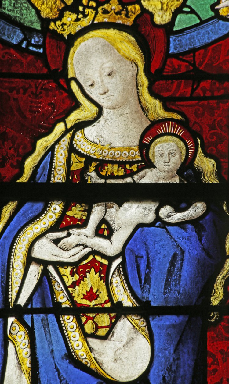 Janela retratando a Virgem e o Menino, c.1495 de French School