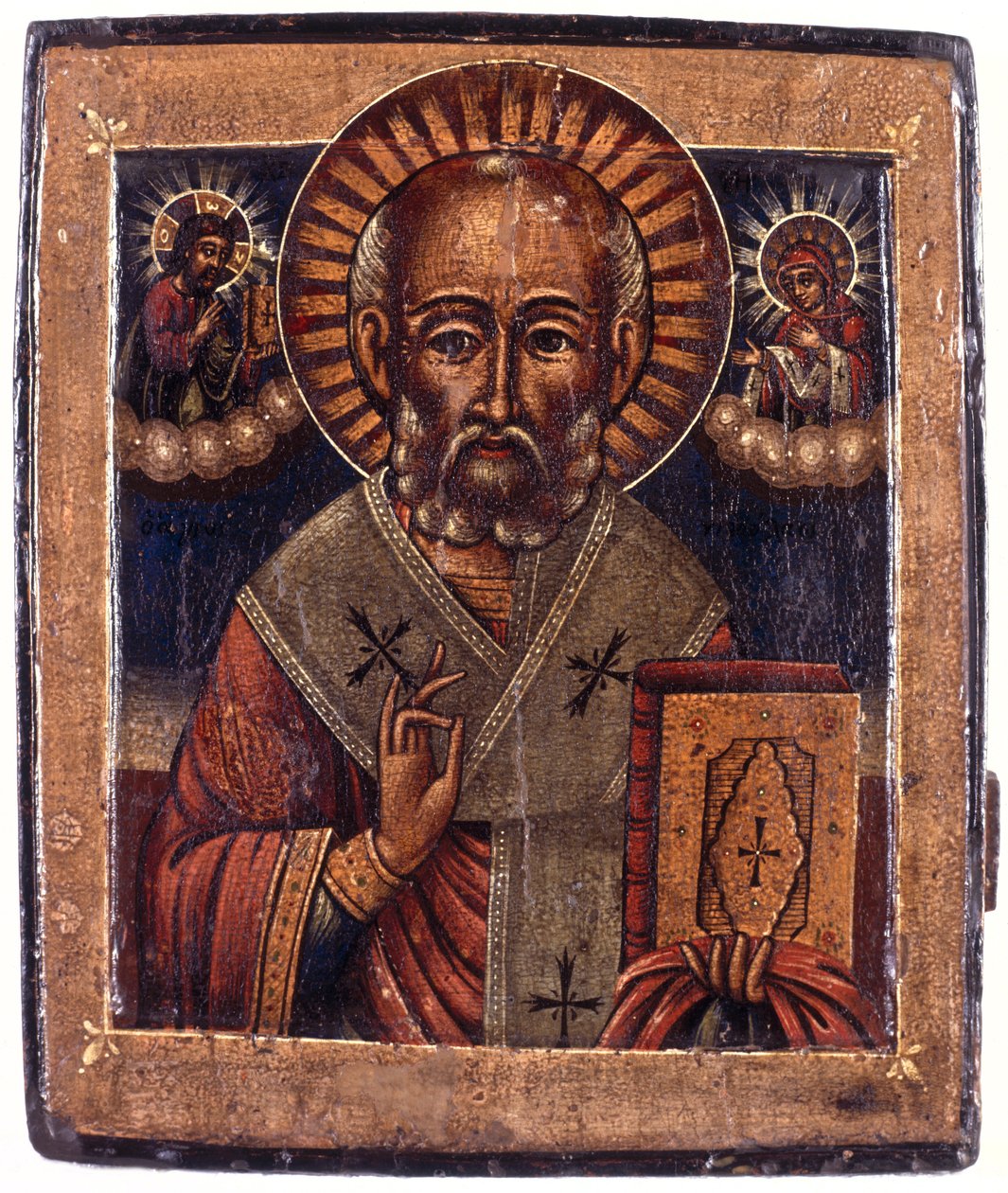 São Nicolau, meados do século XVIII (têmpera no painel) de Greek School