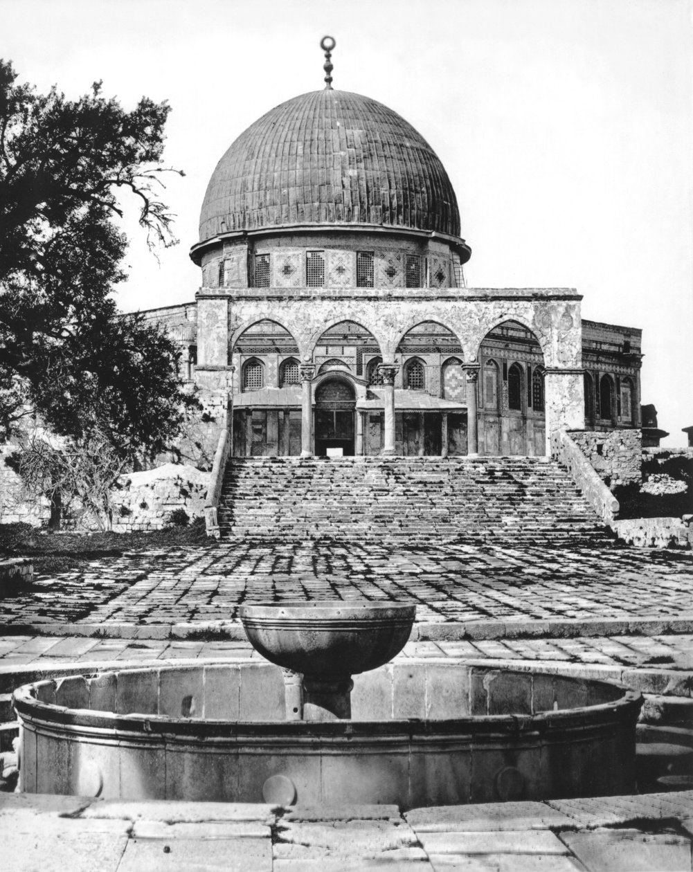 A cúpula da rocha, 692 dC de Islamic School
