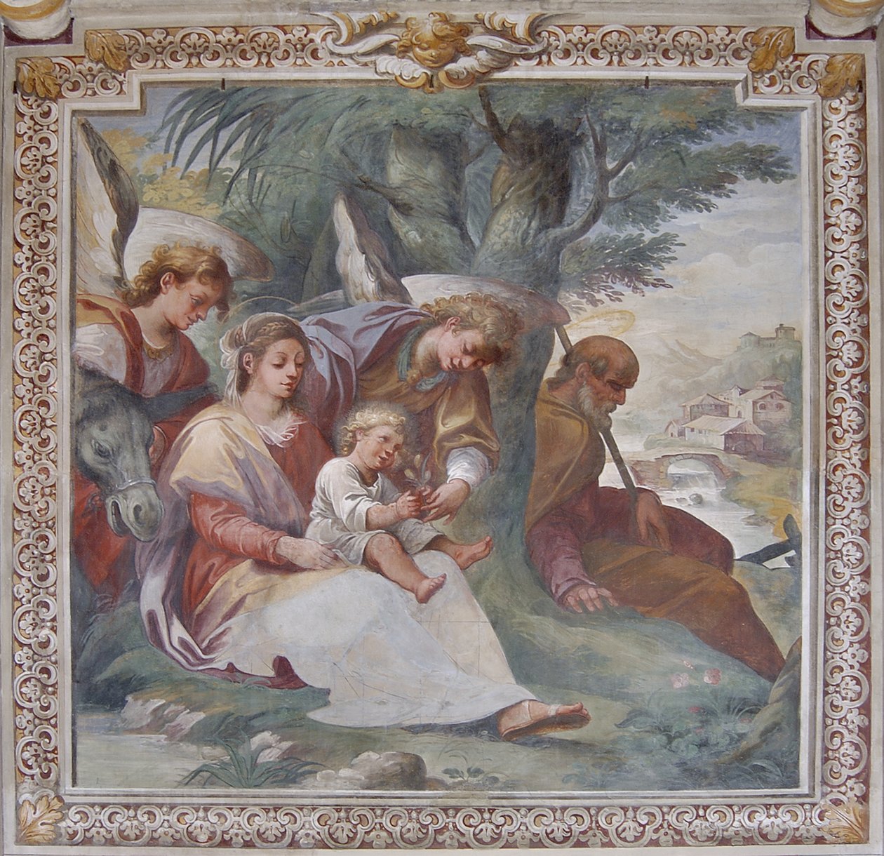 Descanse na fuga para o Egito, Capela de Santa Margherita de Italian School
