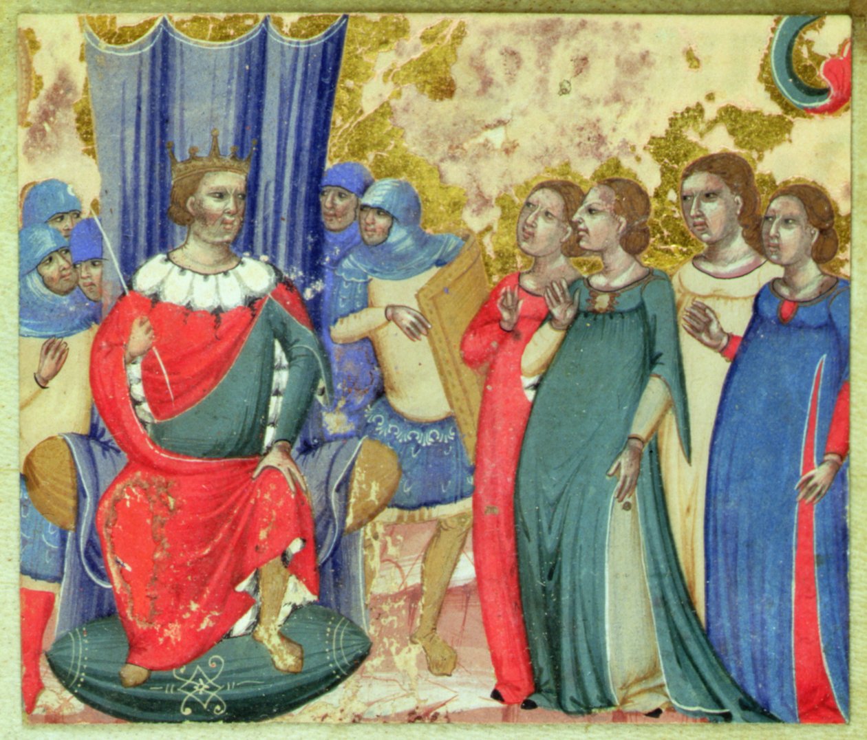 Salomé pedindo Herodes para a cabeça de São João de Italian School